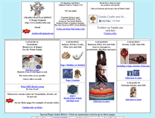 Tablet Screenshot of chadiscrafts.com